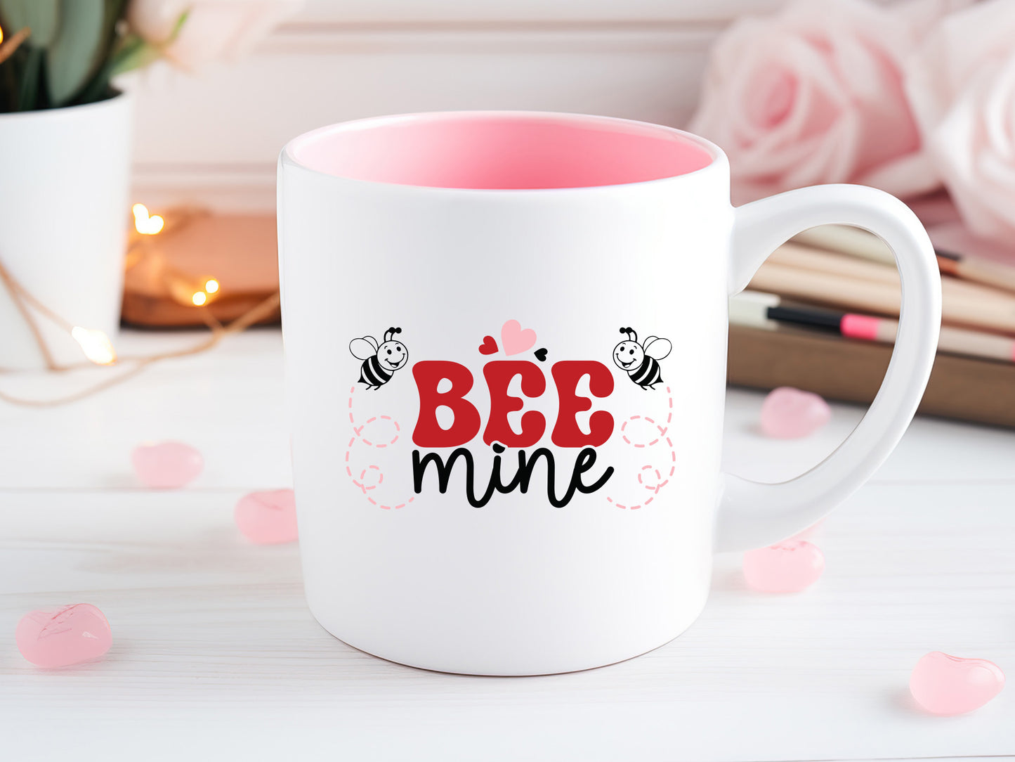 Valentine Kids SVG File - Bee Mine