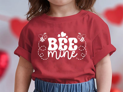 Valentine Kids SVG File - Bee Mine