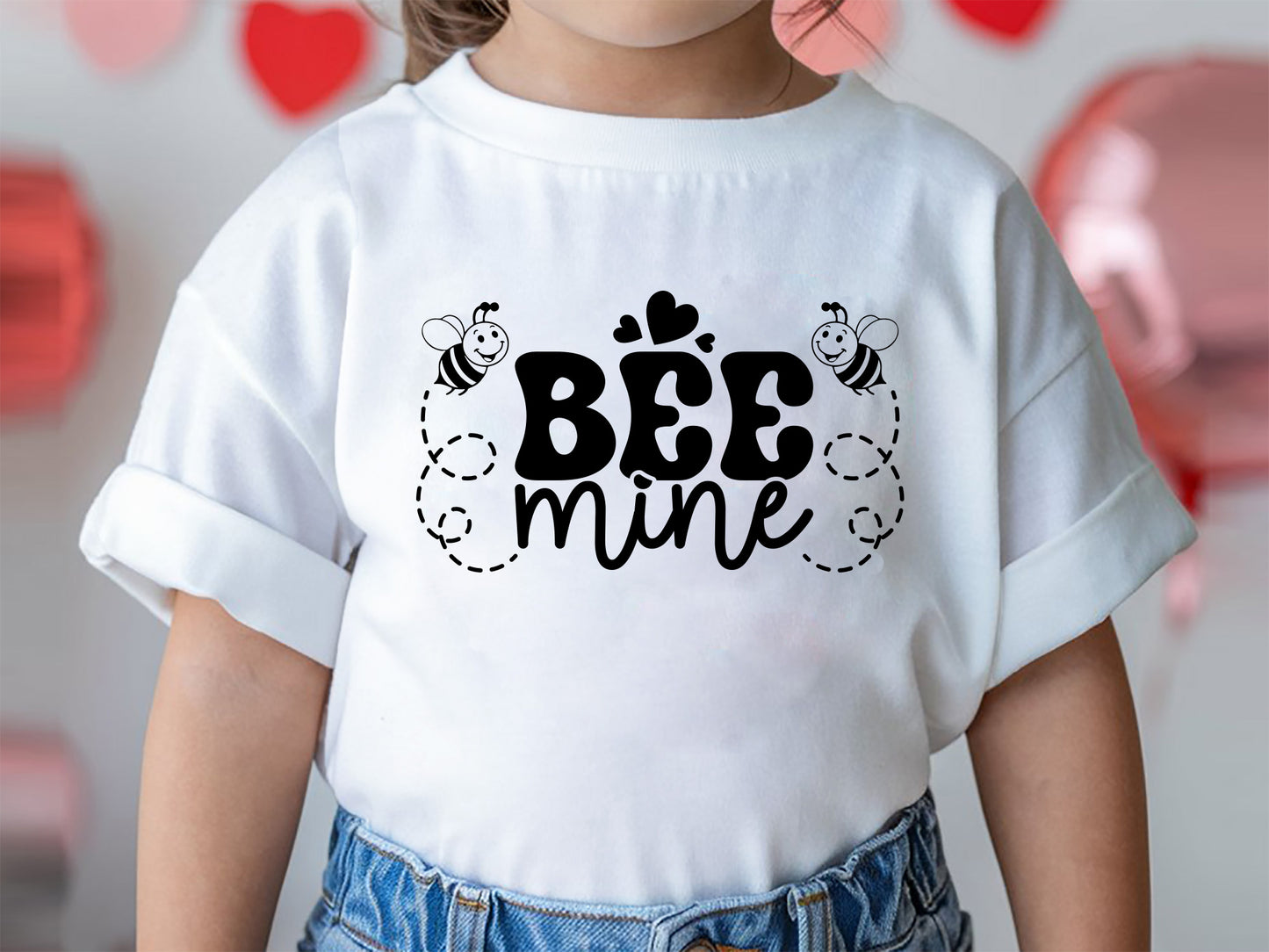 Valentine Kids SVG File - Bee Mine