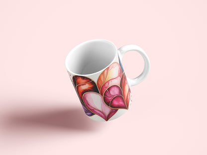 Valentine Mug Wrap Sublimation Design PNG