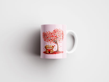 Valentine Mug Wrap Sublimation Transfer Design