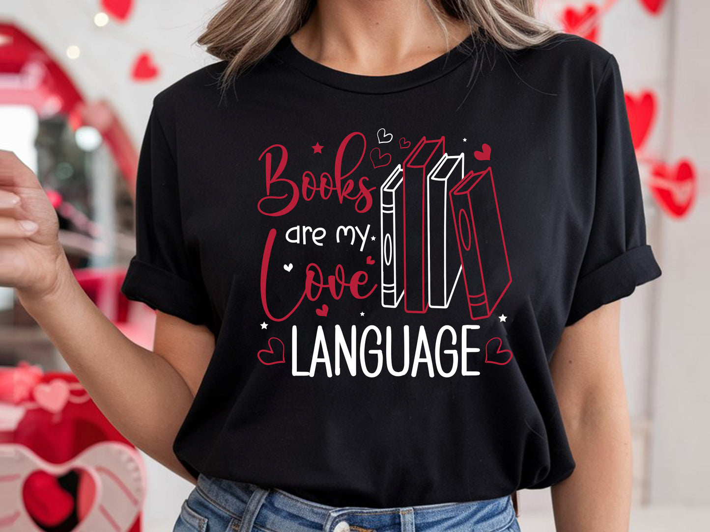 Valentine Teacher SVG - Books Are My Love Language