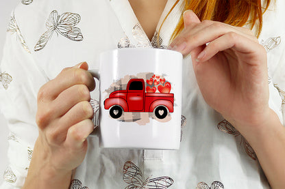 Valentine Truck Clipart Sublimation Bundle