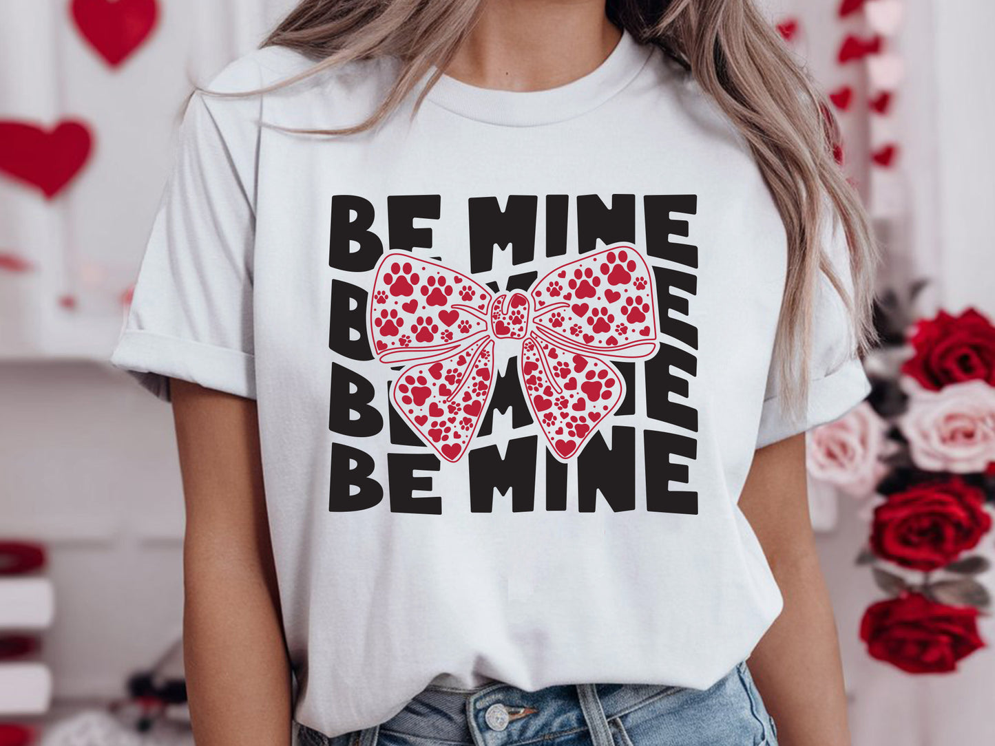 Valentine's Day Cat SVG Design - Be Mine