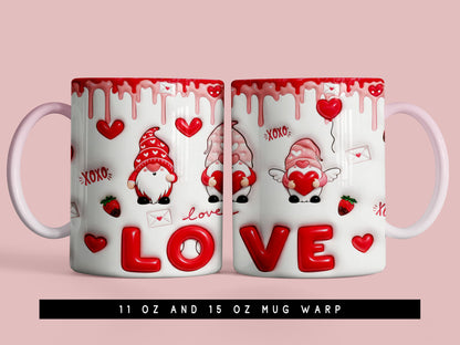 Valentine's Day Mug Wrap Sublimation Design