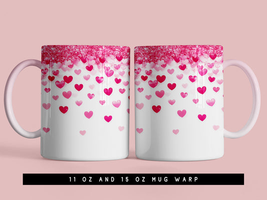 Valentine's Day PNG Mug Wrap Design