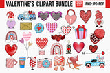Valentines Day Clipart - Sublimation Bundle