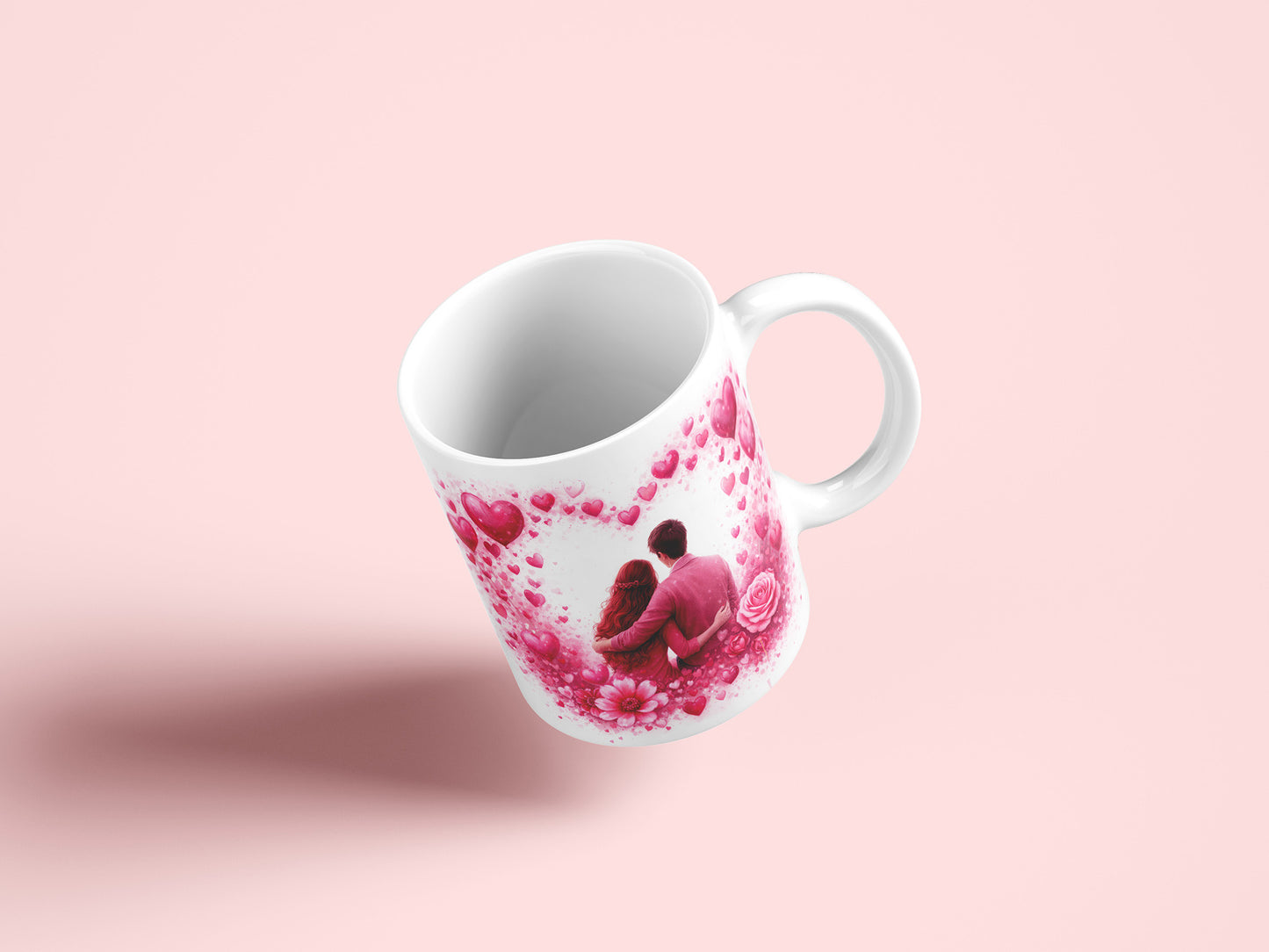 Valentines Day Mug Wrap PNG Sublimation