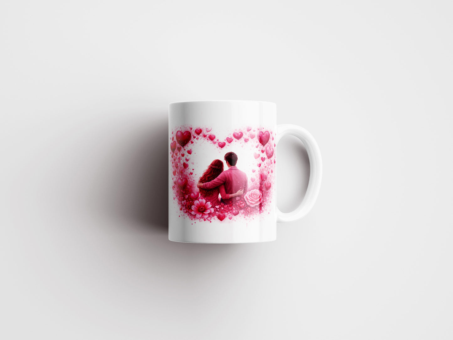 Valentines Day Mug Wrap PNG Sublimation