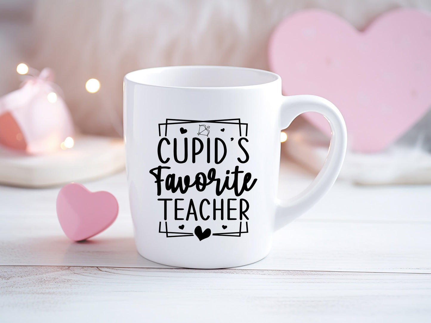 Valentines Day SVG - Cupid's Favorite Teacher