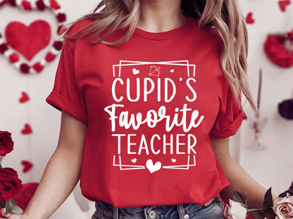 Valentines Day SVG - Cupid's Favorite Teacher