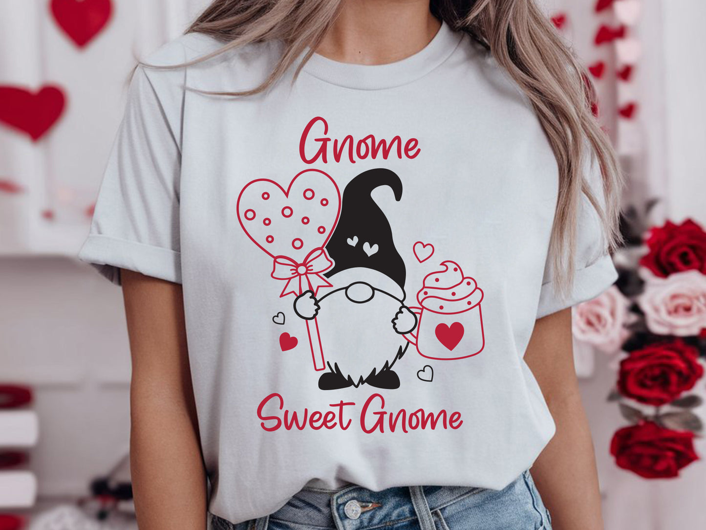 Valentines Day SVG - Gnome Sweet Gnome