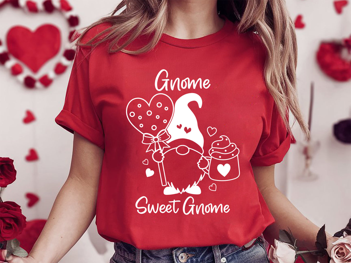 Valentines Day SVG - Gnome Sweet Gnome