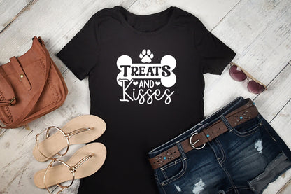 Valentines Dog SVG File - Treats and Kisses