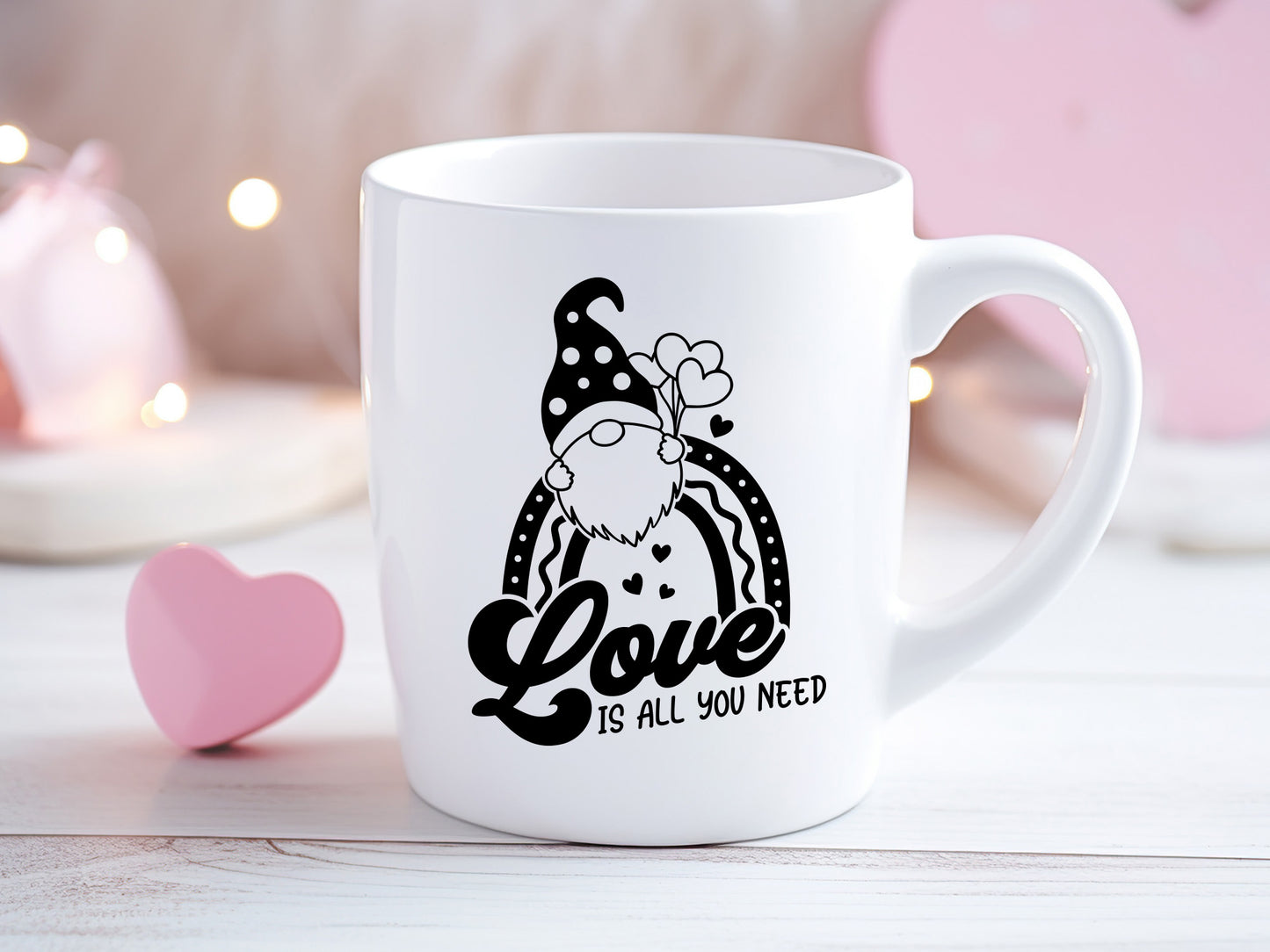 Valentines Gnome SVG File - All You Need Is Love