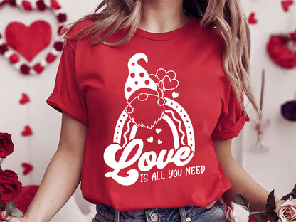 Valentines Gnome SVG File - All You Need Is Love