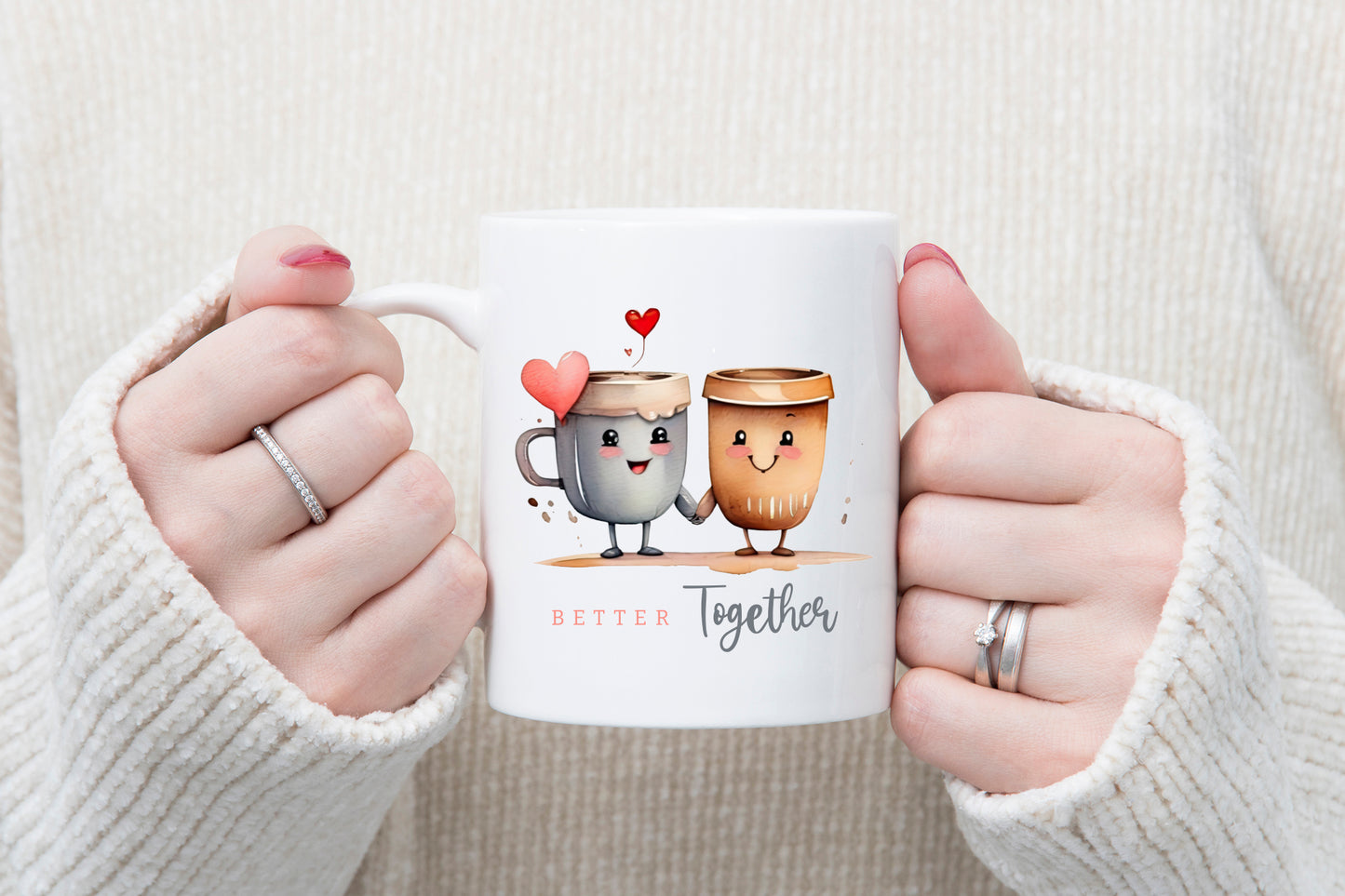 Valentines Sublimation Design - Better Together