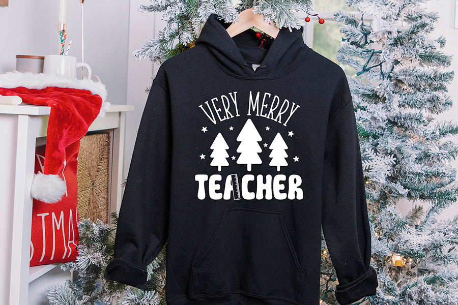 Very Merry Teacher | Christmas Shirt SVG
