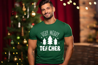 Very Merry Teacher | Christmas Shirt SVG