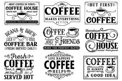 Vintage Coffee Sign SVG Bundle