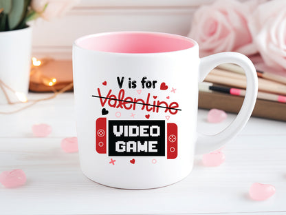 V is for Video Game - Kids Valentine's SVG Design