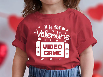 V is for Video Game - Kids Valentine's SVG Design