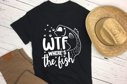 WTF Where's the Fish, Funny Fishing SVG