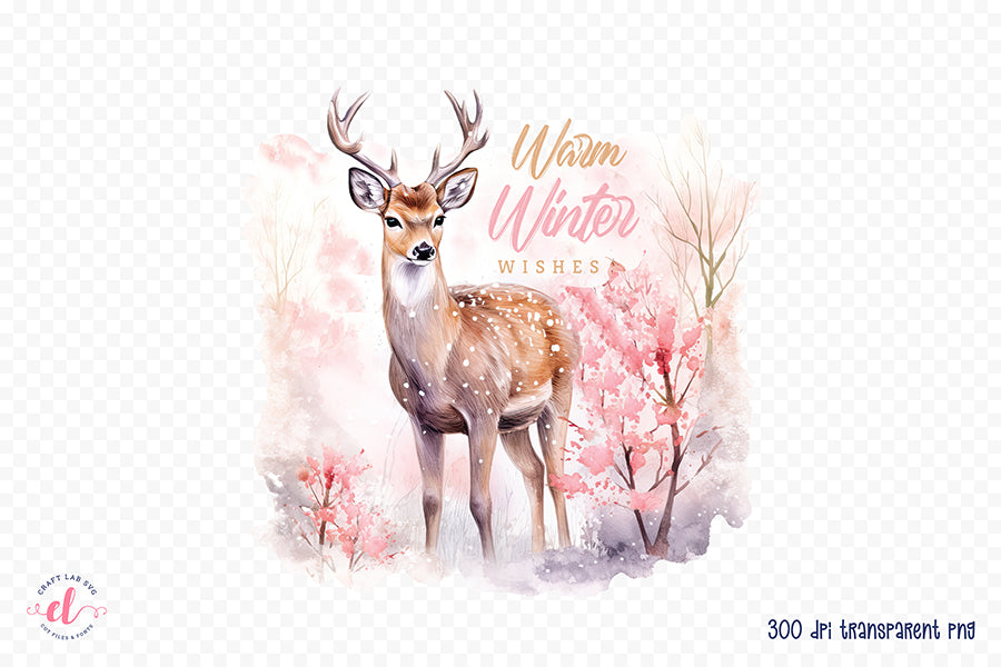 Warm Winter Wishes - Sublimation Tshirts Design