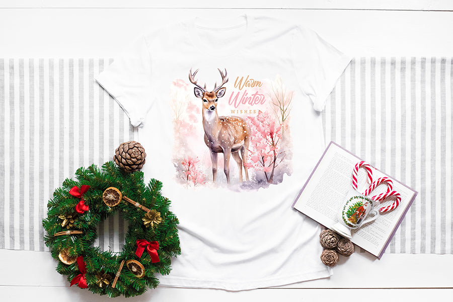 Warm Winter Wishes - Sublimation Tshirts Design