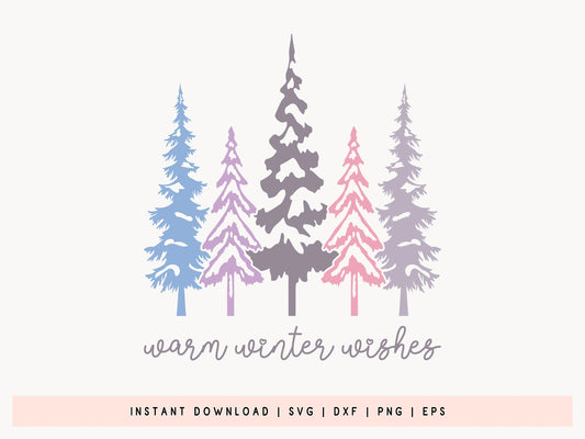 Warm Winter Wishes SVG File