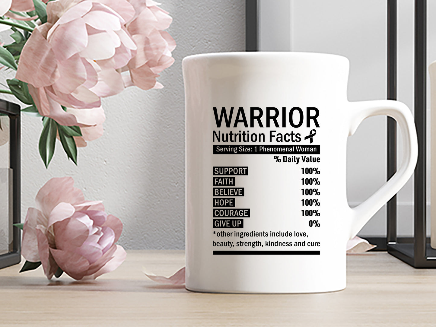 Warrior Nutrition Facts - Breast Cancer SVG File