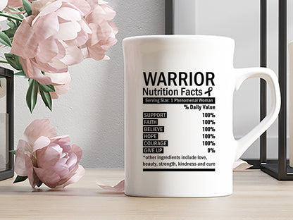 Warrior Nutrition Facts - Breast Cancer SVG File