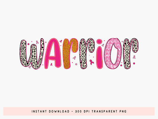 Warrior, Breast Cancer Preppy Sublimation Print