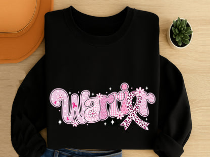 Warrior, Preppy Breast Cancer PNG Sublimation