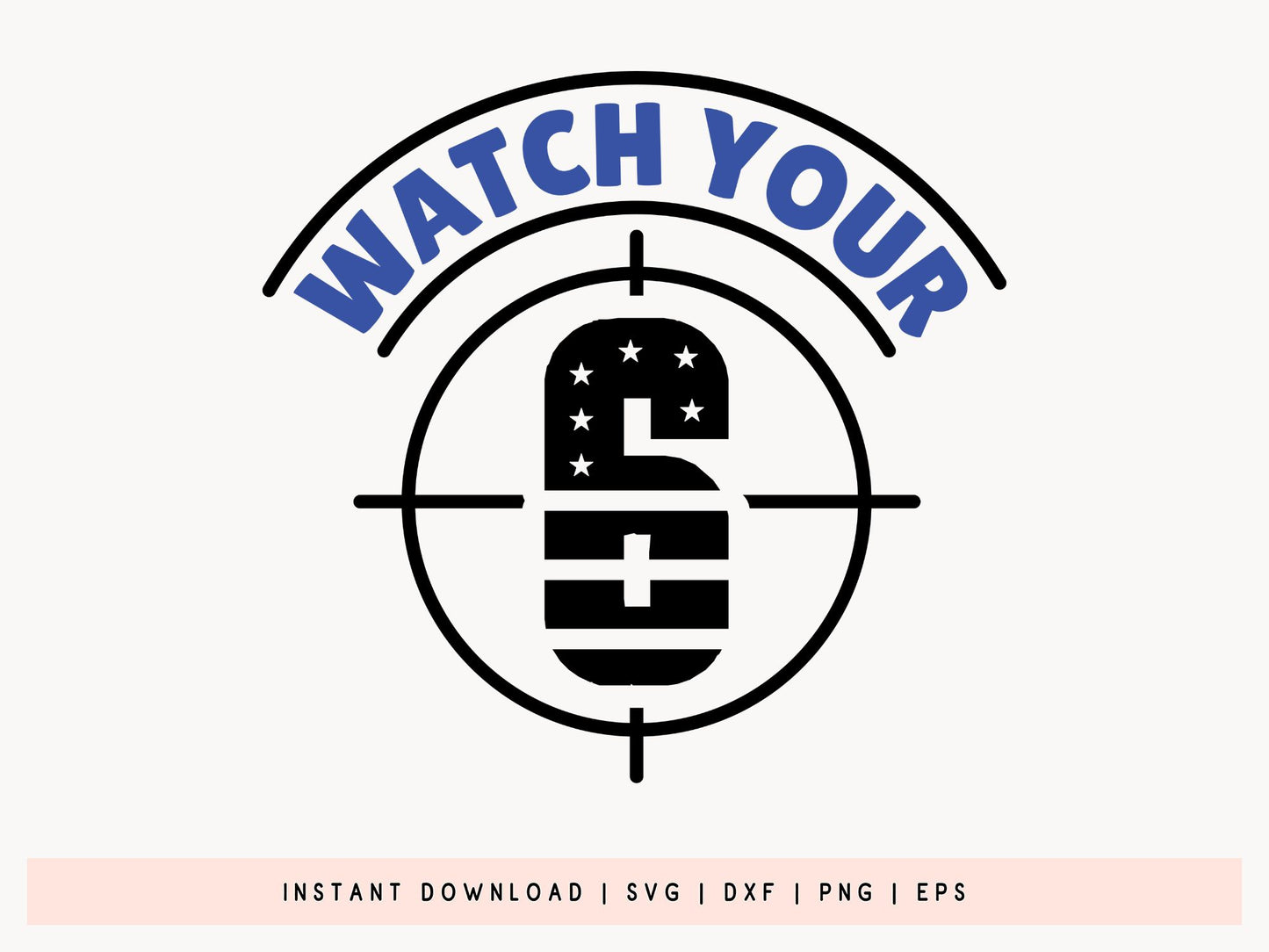 Watch Your 6, Funny Police SVG