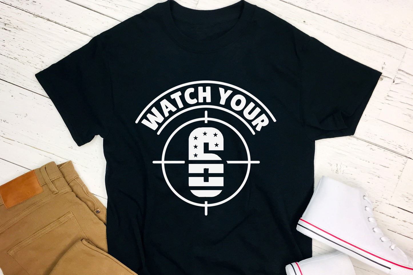 Watch Your 6, Funny Police SVG