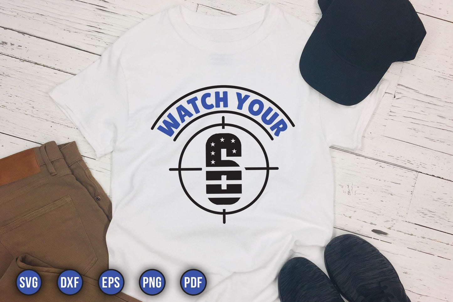 Watch Your 6, Funny Police SVG