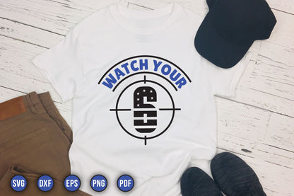 Watch Your 6, Funny Police SVG