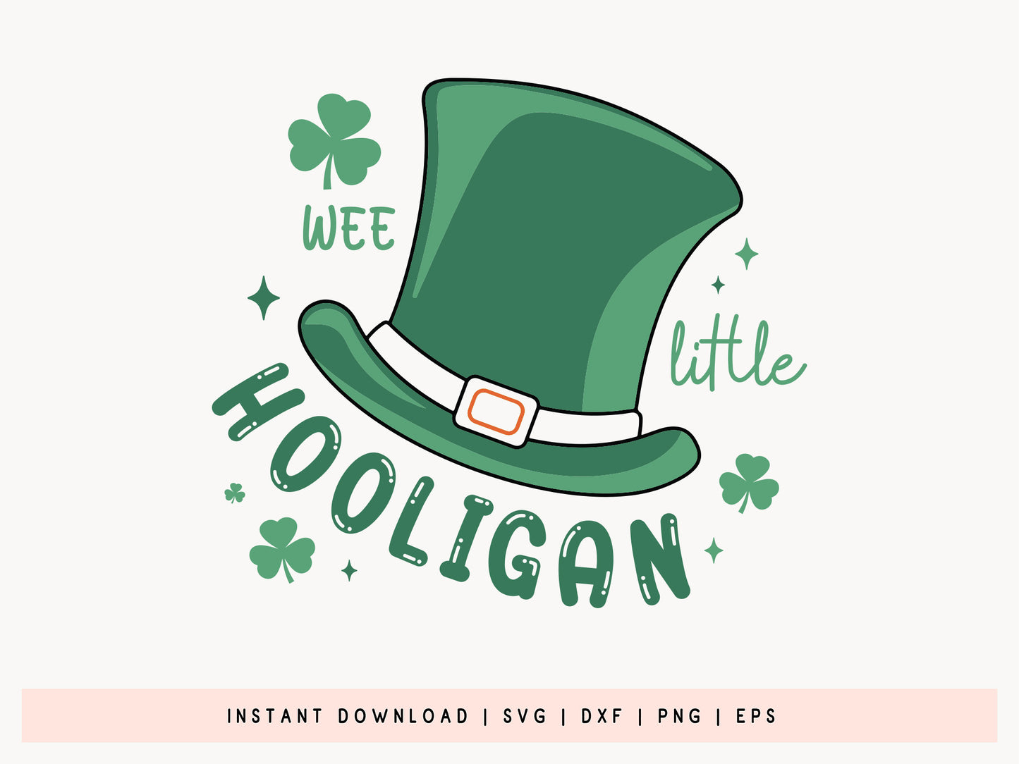 Wee Little Hooligan, Kids St. Patrick's Day SVG