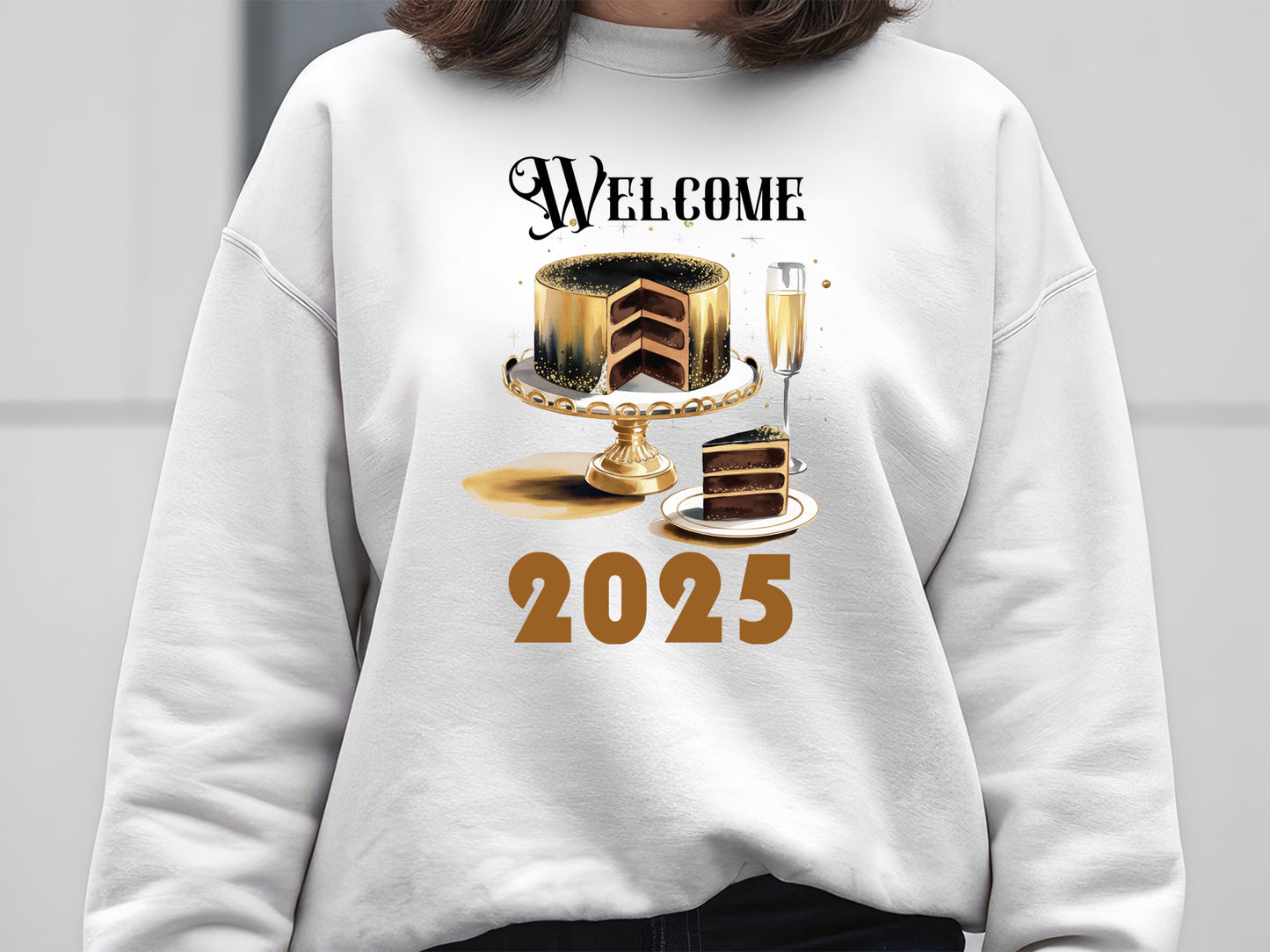 Welcome 2025 - Happy New Year Sublimation Design