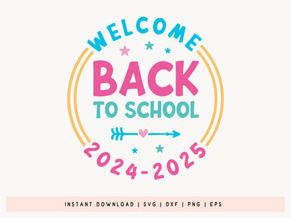 Welcome Back to School 2025-2026 SVG File