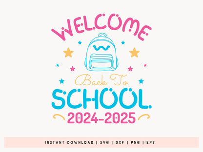 Welcome Back to School 2025-2026 SVG