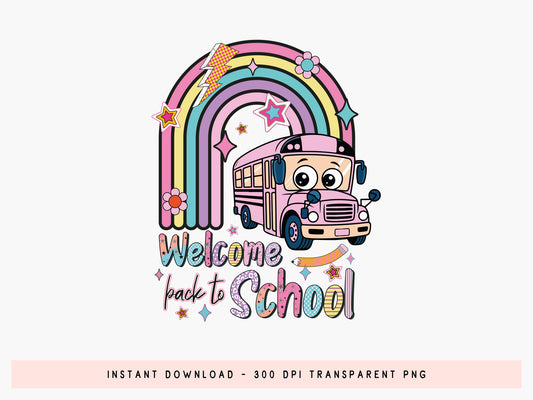 Welcome Back to School Preppy Sublimation