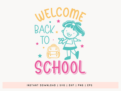 Welcome Back to School SVG Cut File