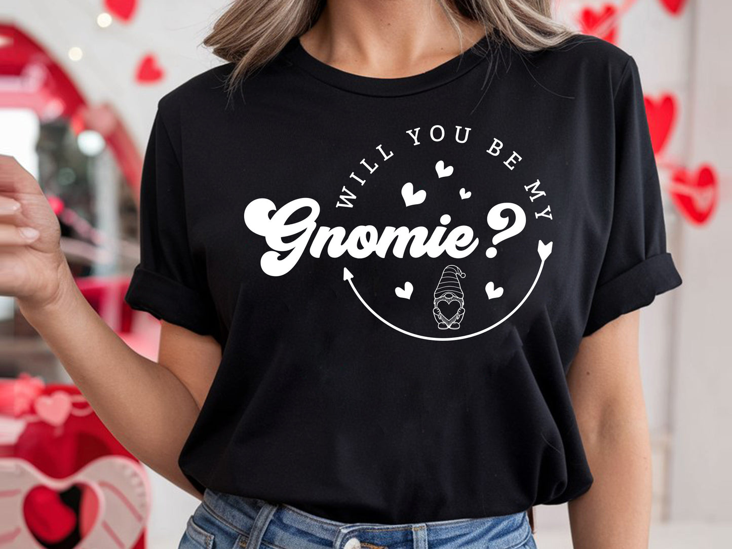 Will You Be My Gnomie - Valentine SVG Vector