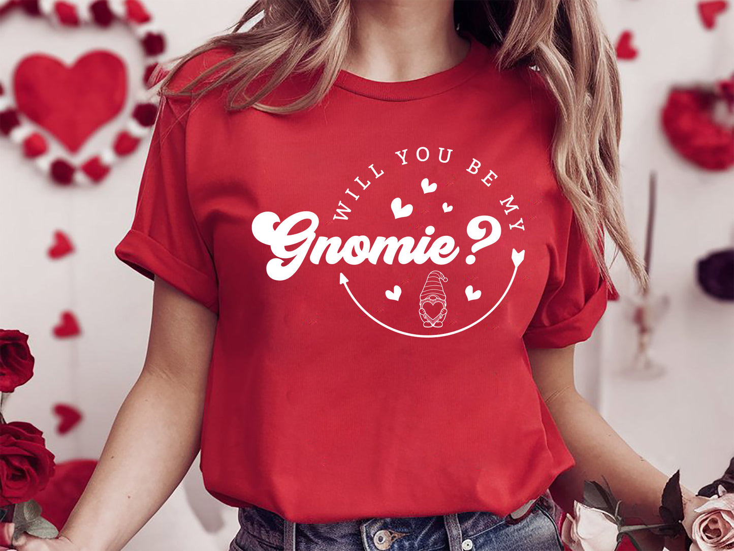 Will You Be My Gnomie - Valentine SVG Vector