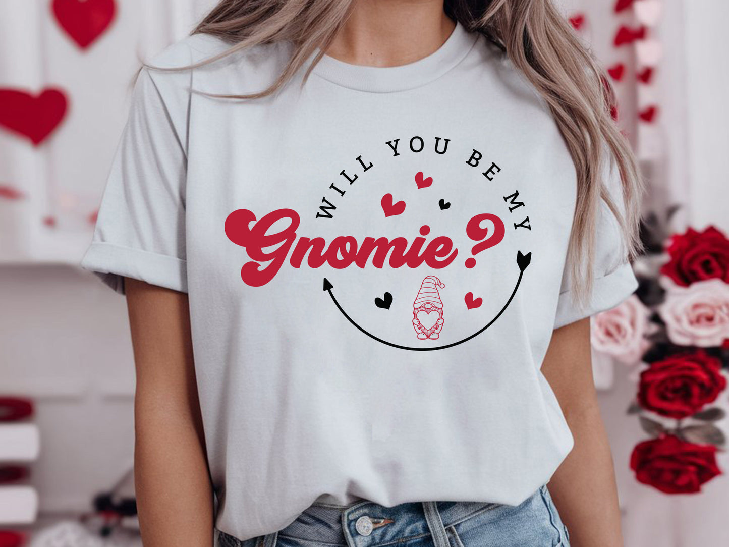 Will You Be My Gnomie - Valentine SVG Vector