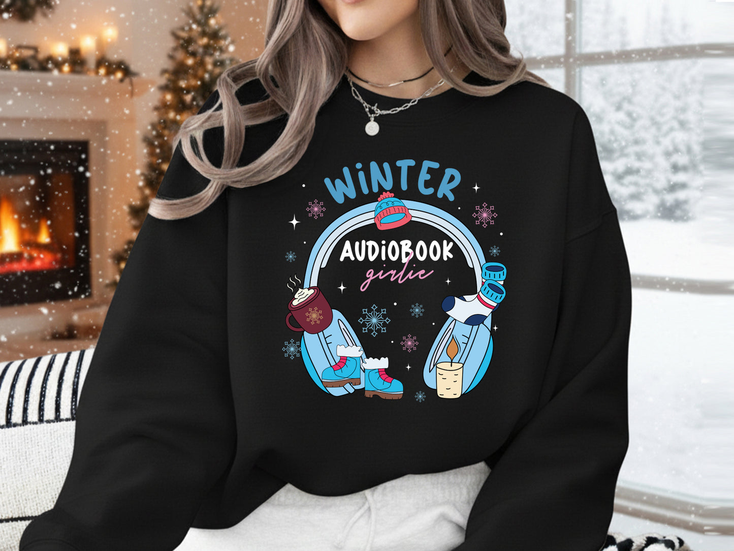 Winter Audiobook Girlie Sublimation Design