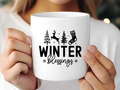 Winter Blessings SVG Cut File