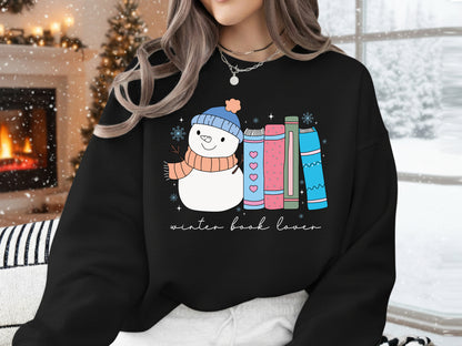 Winter Book Lover PNG Sublimation Print